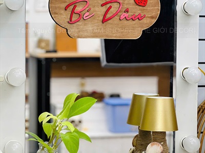 Bảng treo cửa nhiều kiểu đơn giản [Cute - Theo yêu cầu] KT khoảng 30x20cm YC-BANGHIEU-20